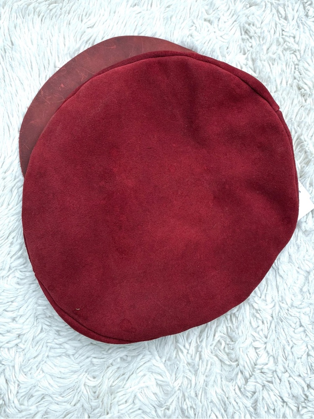 Brixton NWOT Ashland Red Faux Suede Cap Sz Large - Picture 4 of 9